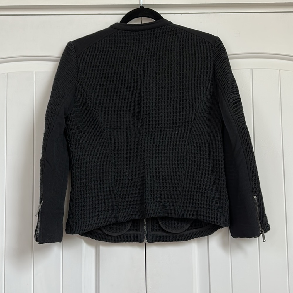 SOLD ⬇️ Joie Black Zip Up Moto Blazer Jacket - Picture 14 of 17